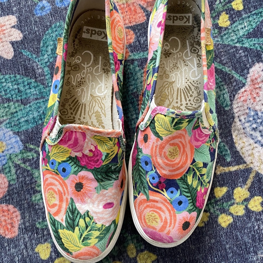 Rifle Paper Co Keds Sneakers Size 8